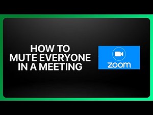 How To Mute Everyone In A Meeting in Zoom 2025! Tutorial