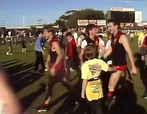 Coburg celebrating the 1989 VFA premiership. | VFA Footy The Halcyon Days
