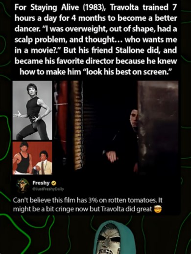 Staying Alive (1983) made Travolta look really goon irl and on screen-(1920p60)
