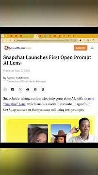 Snapchat’s First “Imagine Lens” Lets You Turn Any Prompt into a Snap (Creativity Just Got Upgraded)