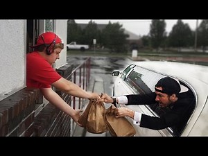 Fancy Limo in a Drive Thru