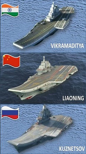Top Aircraft Carriers Compared 🌍 | Russia vs China vs India