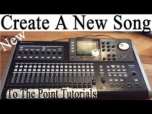 How to create a new song tascam DP24SD tutorial