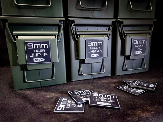 Pistol Ammo Labels - Custom Calibers - Magnetic or Adhesive Backing - Etsy