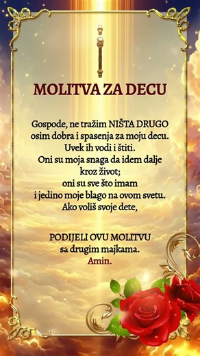 MOLITVA ZA DECU