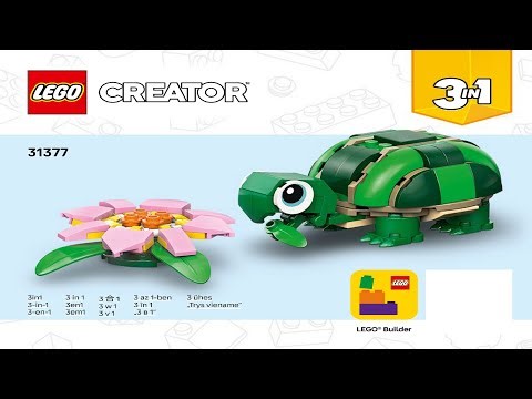 👑 LEGO instructions 👑 Creator 👑 31377 👑 Turtle with a Water Lily 👑 Book 1 👑