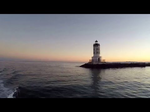Angel's Gate Light (Los Angeles Harbor Light) at the Entrance of the Port of Los Angeles