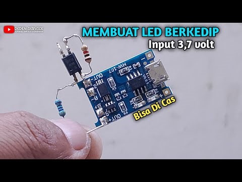 MAKE LED FLASH || 3.7 volt input. Can be charged, man 🤗