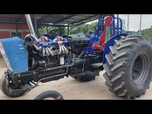 TRACTOR Triple TURBO Dragster FORD 5000 Modified