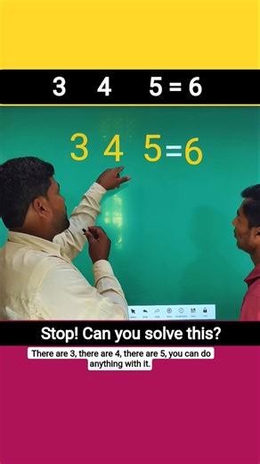3 4 5 = 6? How is this possible? 🤔 #puzzle #mathstricks #math #school