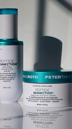 Meet Peptide Skinjection™ Amplified Wrinkle-Fix Serum AND Peptide Skinjection™ Moisture Infusion Cream, your NEW solutions for wrinkle treatment and prevention 👩‍🔬🧪✨ Available only @Sephora – link in bio. #PeterThomasRoth #PeptideSkinjection | Peter Thomas Roth