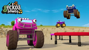 206K views · 3.2K reactions | Join Gecko as he sings the Five Little Monster Truck Song and the Max the Monster Truck Song. Kids will love this truck version of Five Little Monkeys Jumping On The Bed. Nursery rhymes and kids songs at gecko's garage. | Toddler Fun Learning | Facebook