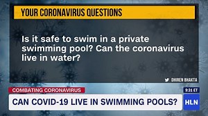 Is it safe to swim in a private pool? Our expert says the chemicals a properly maintained pool will kill the virus so swimming is OK, especially if it's your own pool. | Morning Express with Robin Meade