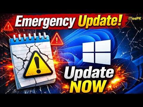 Emergency update: Notepad wasn't save | windows 11 25H2