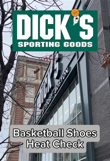 Basketball Shoes in Dicks Sporting Goods Boston! As I reviewed an outlet store back at home and showed the not so wide range of in-store options, I thought to myself I should show a store in the USA. Now what other store would I pick than @DICKS Sporting Goods The amount of options, colour-ways and much cheaper prices than home, shook me! I got to try on a pair of Lebron 23. They were a super interesting shoe, that I might have to pick up in the future. Trying on a basketball shoes in NI/IRE is 
