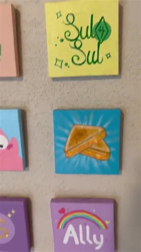 Sims 4 Inspired Mini Canvas Paintings Video Game Gamer Girl Cozy Decor - Etsy