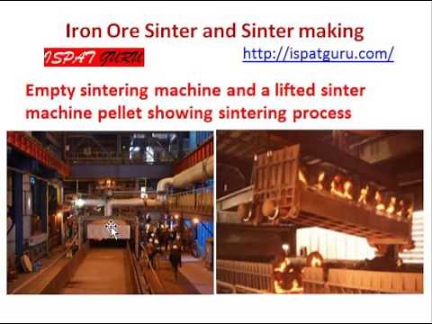 Iron ore sinter and sinter making Part 2