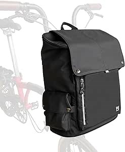 Backpack Bike Bag For Brompton Folding Bicycle, Water Resistant College Travel Laptop Backpack with USB Charging Port Rain Cover