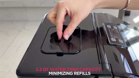 Frigidaire 40lbs. Countertop Clear Square Ice Maker - Stainless Steel