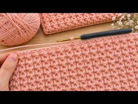 Crochet Baby Blanket 🌸– Step by Step Tutorial (Easy & Elegant Pattern)