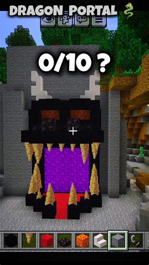 Minecraft Ender Dragon Nether Portal 🐉 !! #shorts #ytshorts #gaming