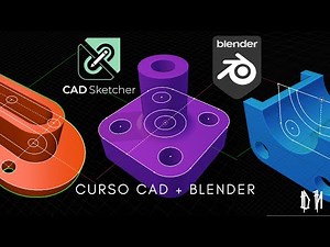 TUTORIAL INTERFACE CAD SKETCHER + BLENDER | CURSO " CAD " + BLENDER | BLENDER | BEGINNER - ADVANCE