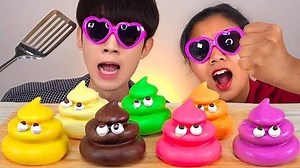 144K views · 2K reactions | ASMR ToRooRoo POOP CRUSH CHALLENGE MUKBANG JELLY EATING SOUNDS | Mukbang - ASMR | Facebook