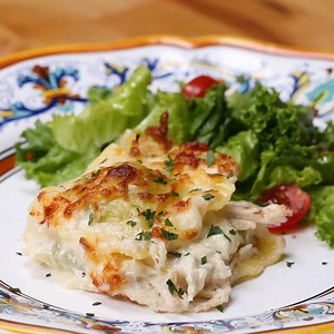 Chicken Alfredo Ravioli Lasagna Recipe by Tasty