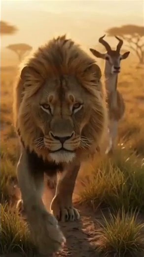 lion hunts a deer! #wildlife #rescue