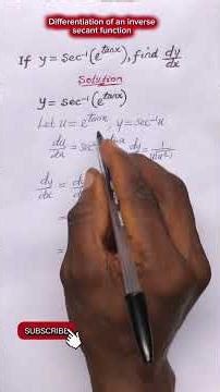 Differentiation of inverse secant function #viralshort #differentiation #inversesecantfunction #fypp