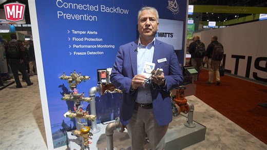 Celebrating 150 years of innovation, Watts takes us on a tour of its booth at the AHR Expo. The Hub's John Mesenbrink learns more about backflow, the ProMelt Smart Controller and the Leak Defense system. Watts Water Technologies AHR Expo | mechanical-hub.com