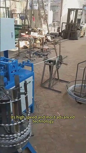 BTO series concertina razor barbed wire making machine #razorwire