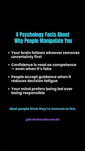 Why People Manipulate You (Psychology Facts That Expose Control)