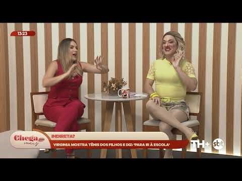 Virginia shows off her children's sneakers and says "to go to school" - Chega Mais PB - 02 04 26