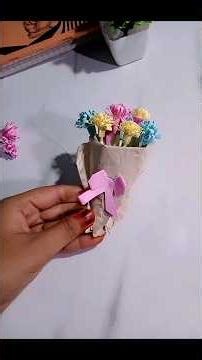 DIY Mini bouquet with paper daisies #diy #diyideas #papercraft #viral #art #craftideas #handmade