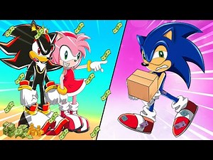 Sonic Movie 2 Animation - No...Poor Sonic and Rich Shadow but Amy love Sonic only