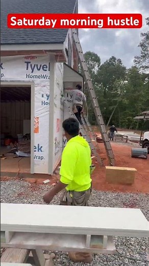 10 guys, one siding crew, and a whole lot of progress. This house is changing fast! Allura Siding