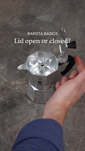 Lid open or closed? #mokapot #stovetopcoffee #bialetti #espresso #coffee