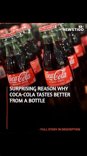 NewsTigo on Instagram: "The age-old debate of whether Coke tastes better from a glass bottle or a can has finally been settled by science, and it all comes down to chemistry. While Coca-Cola insists the recipe is exactly the same across all packaging, food chemists have revealed that the material of the container actually interacts with the liquid. Unlike plastic or aluminum, glass is an "inert" material, meaning it doesn't react with the drink or absorb any of its secret flavors. Aluminum cans 