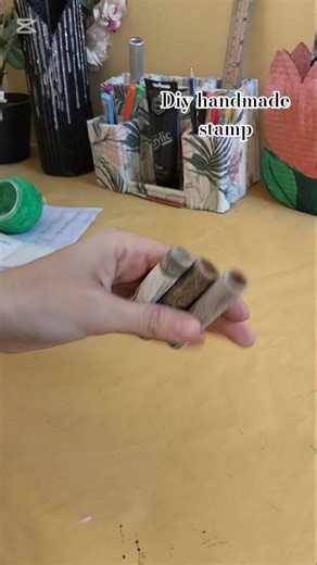 Diy handmade stamp || homemade stamps #shortsviral #short #viral #trending