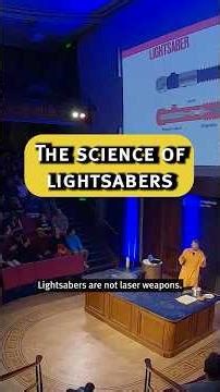 The science of lightsabers with Alex Baker #shorts #lightsabers #starwars #may4thbewithyou #science