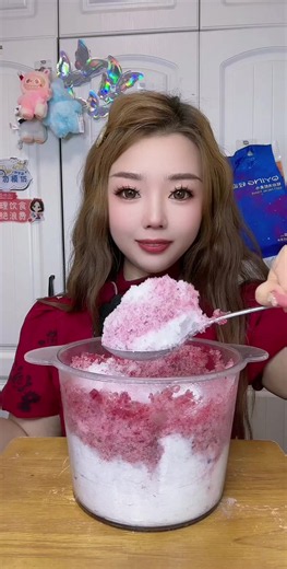 ice eating asmr ❄️🍧#iceeatingasmr #fyp #ice #viral #asmr | eating asmr