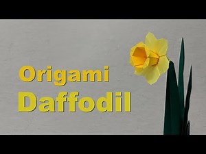 Easter Origami Tutorial: Daffodil / Narcissus (Assia Brill)