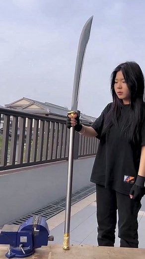 Long knife #sword #blade #craftsmanship #blacksmith #animesword #handmade #katana #collectibles #jian #fyp #ninja