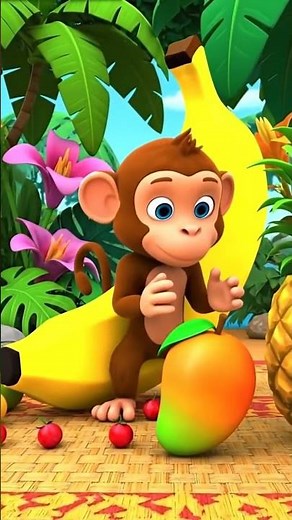 Max Monkey’s Snack Size Line | Learn Size Sorting & Sequencing for Kids