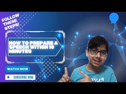 How to Prepare a Speech in Just 10 Minutes!(5 Quick Steps) ⏱️🗣️🔥