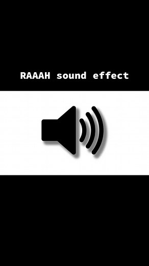 RAAAH Sound Effect #fyp #fy #viral #soundeffect #sound #audio #raaah #meme
