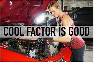 14K views · 135 reactions | SHARE IF YOU DIG LADY MECHANICS! I decided to cook up a few micro episodes for the book of face because I figure you all might enjoy a few quick little 'In the shop with Emily' snacks! Head over to the YouTubes to see the full episodes! Happy wrenchin' fellow gearheads! Radiator- Cold-Case Aluminum Radiators Gloves- Roadkill Tools- SONIC Link to full in comment section! | Emily Reeves | Facebook