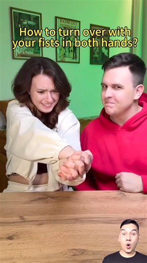Hand Turn Over fists Both Hands Trick Easy To Learn 👈😱🫶 02/04/26 #shorts #viral #tricks #hands
