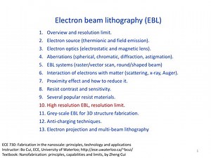 Electron beam lithography (EBL) - SlideServe